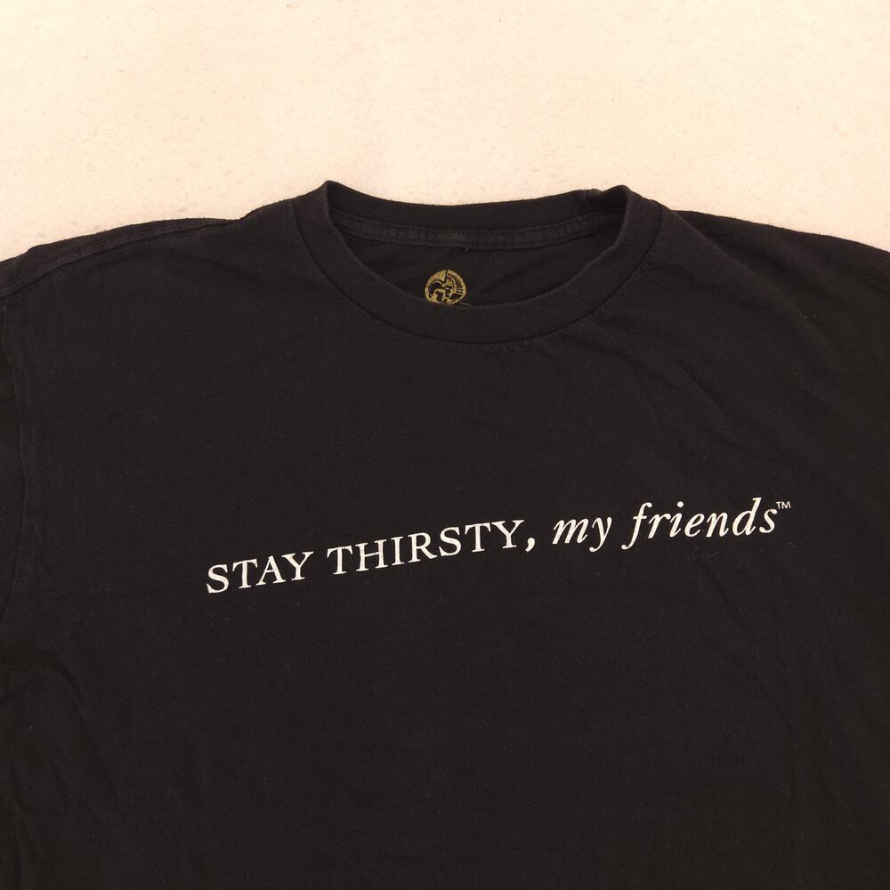 Cerveceria Casual Crew Neck Short Sleeve T Shirt Mens Size Extra Large XL Black